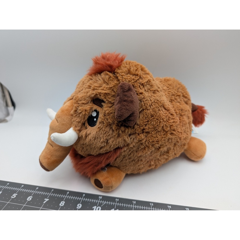 Squishable Woolly Mammoth Brown Fuzzy Round Plush Stuffed Animal Toy
